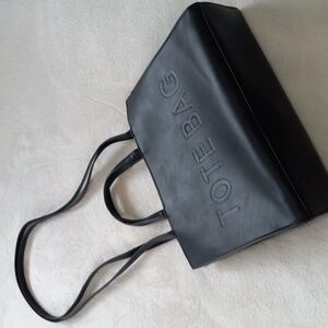 Boutique Black Tote Bag Embossed Shoulder Bag